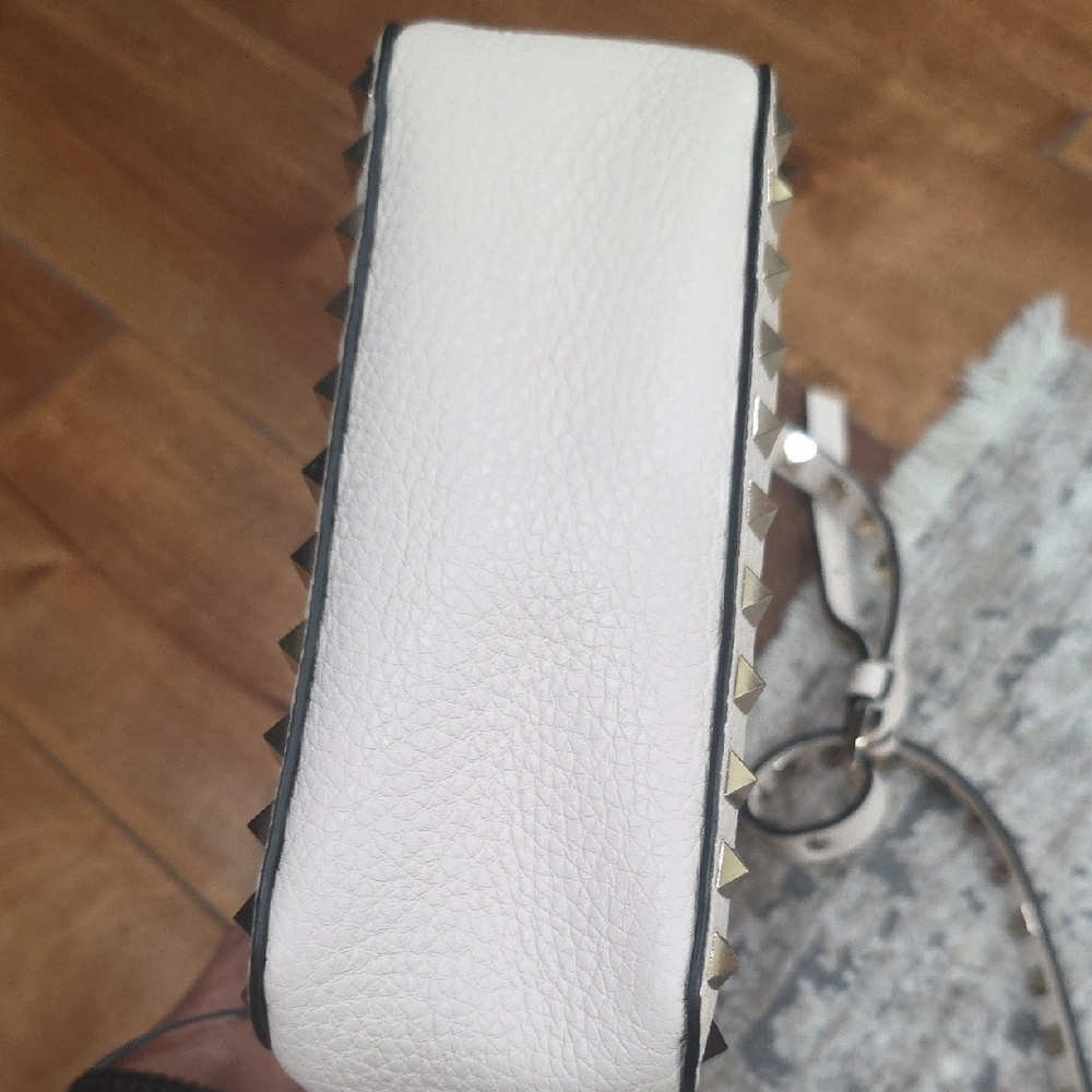 Valentino Garavani Cream Studded Crossbody Bag - Picture 7 of 11